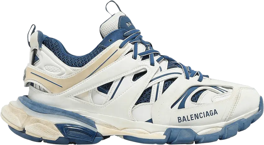  Balenciaga Wmns Track Sneaker &#039;White Blue&#039;