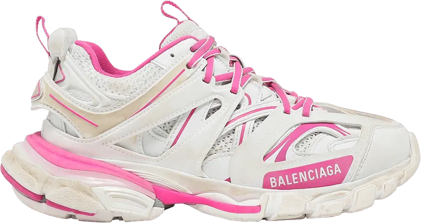  Balenciaga Wmns Track Sneaker &#039;White Fluo Pink&#039;