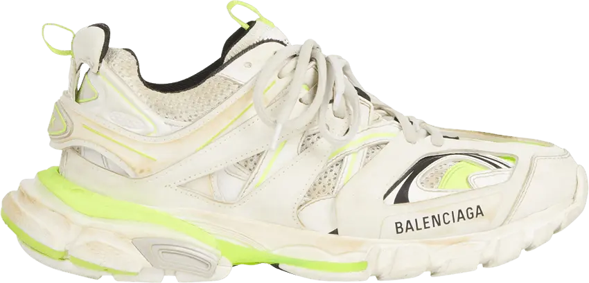  Balenciaga Wmns Track Sneaker &#039;White Fluo Yellow&#039;