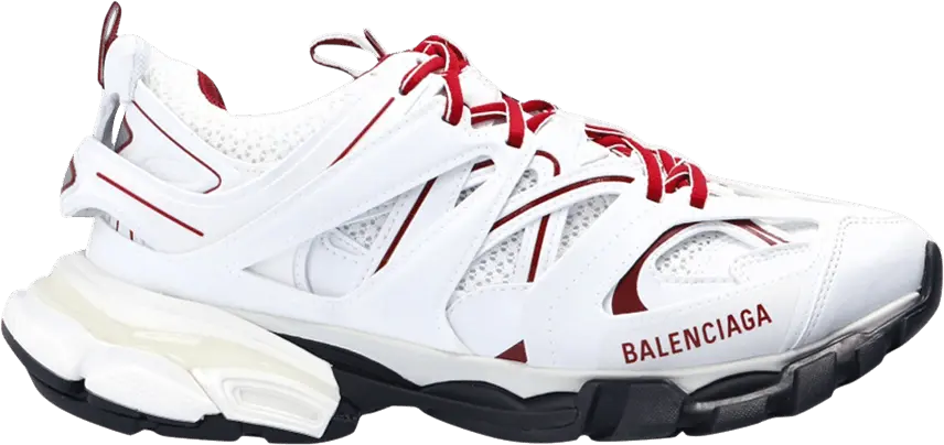  Balenciaga Wmns Track Sneaker &#039;White Red&#039;