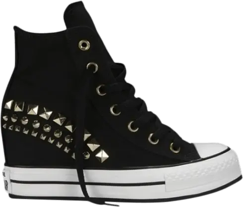  Converse Chuck Taylor All Star Platform Plus Wedge Hi &#039;Black&#039;