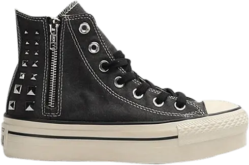  Converse Chuck Taylor All Star Platform Studs Hi &#039;Jet Black&#039;