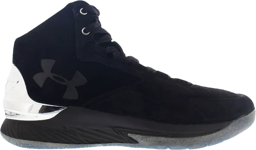 Under Armour Curry 1 Lux Mid Sde Black/Metallic Silver-Black