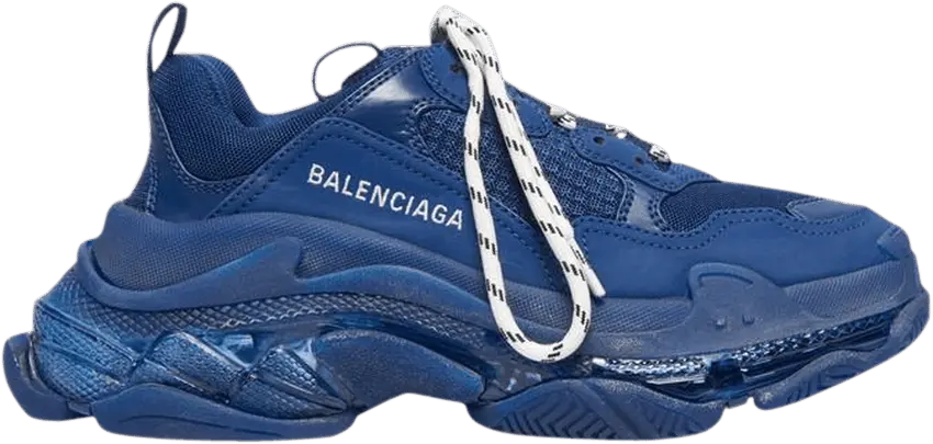  Balenciaga Wmns Triple S &#039;Clear Sole - Navy&#039;