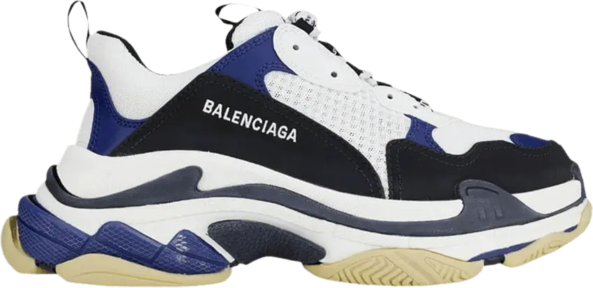  Balenciaga Wmns Triple S &#039;Navy Black&#039;