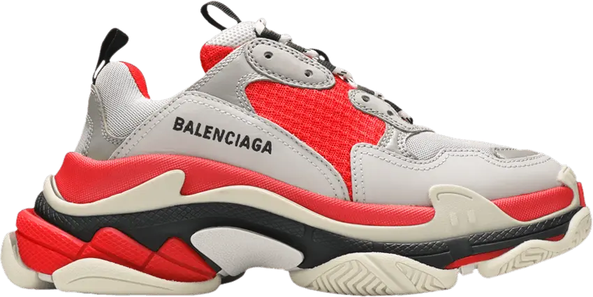  Balenciaga Wmns Triple S &#039;Red&#039;