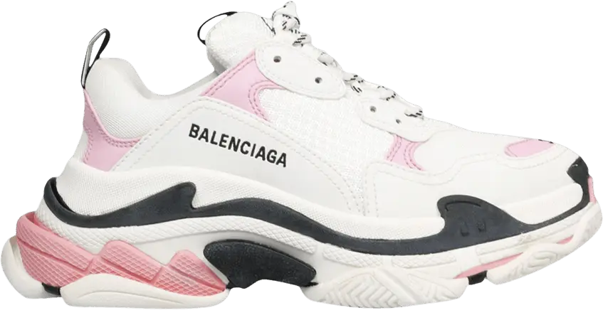  Balenciaga Wmns Triple S &#039;White Light Pink&#039;