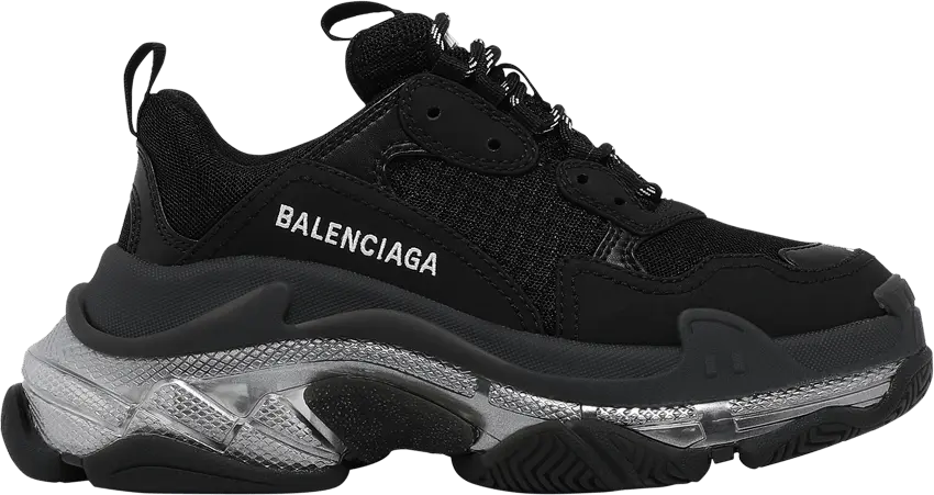  Balenciaga Wmns Triple S Sneaker &#039;Black Iridescent&#039;