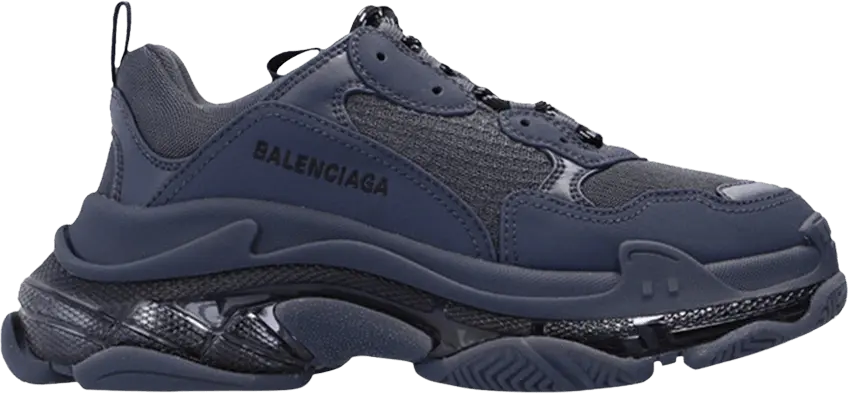  Balenciaga Wmns Triple S Sneaker &#039;Clear Sole - Ombre Blue&#039;