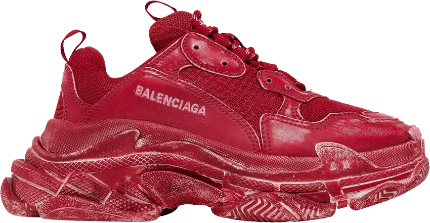  Balenciaga Wmns Triple S Sneaker &#039;Dark Red&#039;