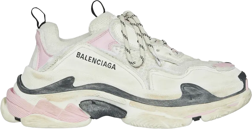  Balenciaga Wmns Triple S Sneaker &#039;DIY - White Pink&#039;