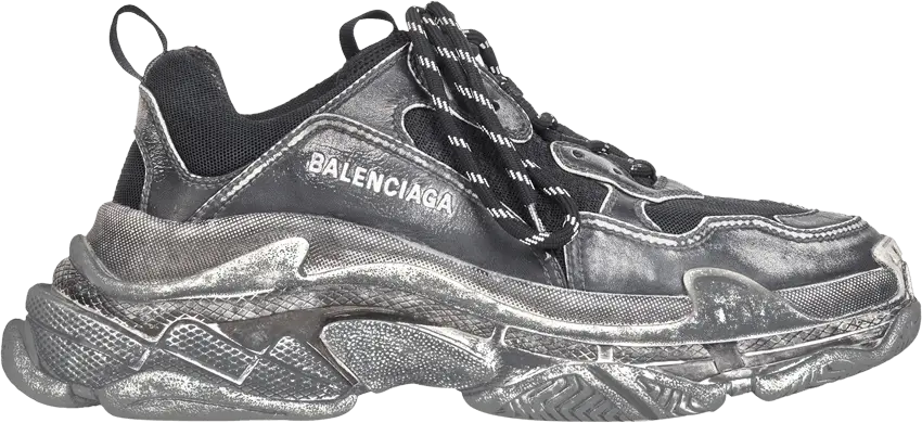  Balenciaga Wmns Triple S Sneaker &#039;Faded Black&#039;