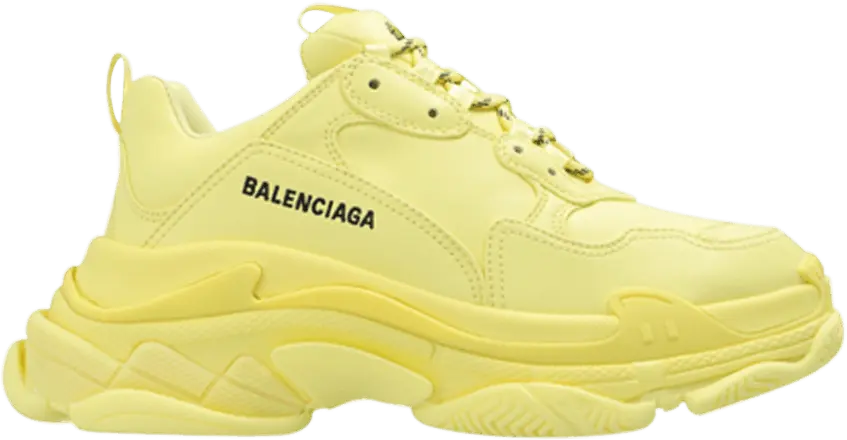  Balenciaga Wmns Triple S Sneaker &#039;Light Yellow&#039;