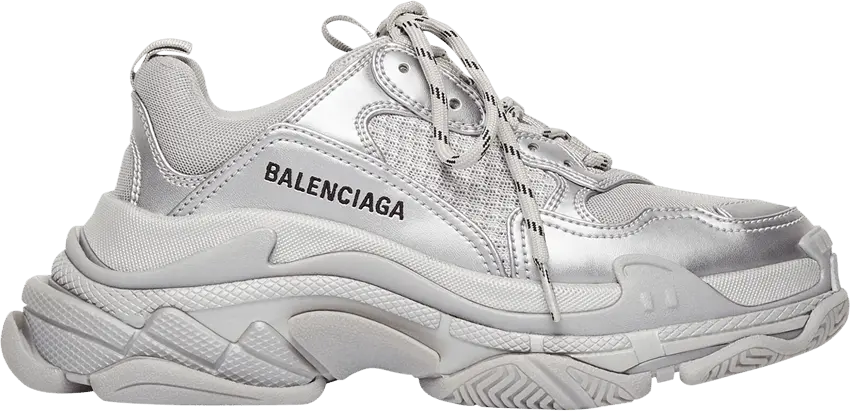  Balenciaga Wmns Triple S Sneaker &#039;Silver&#039;