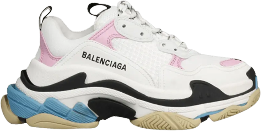  Balenciaga Wmns Triple S Trainer &#039;White Pink&#039;