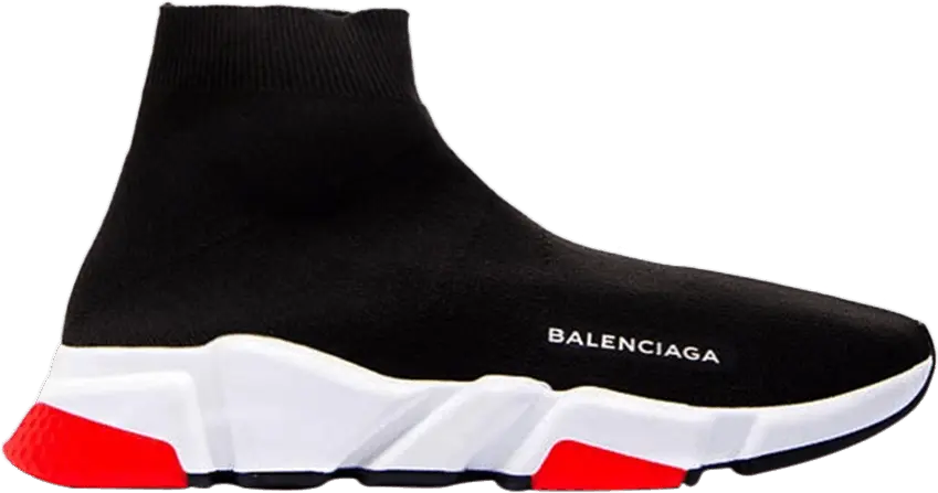  Balenciaga Wmns Valencia Speed Runner &#039;Black White Red&#039;