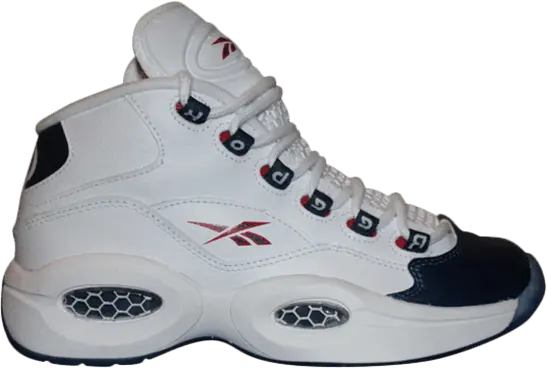  Reebok Question Mid GS &#039;White Pearlized Navy&#039;
