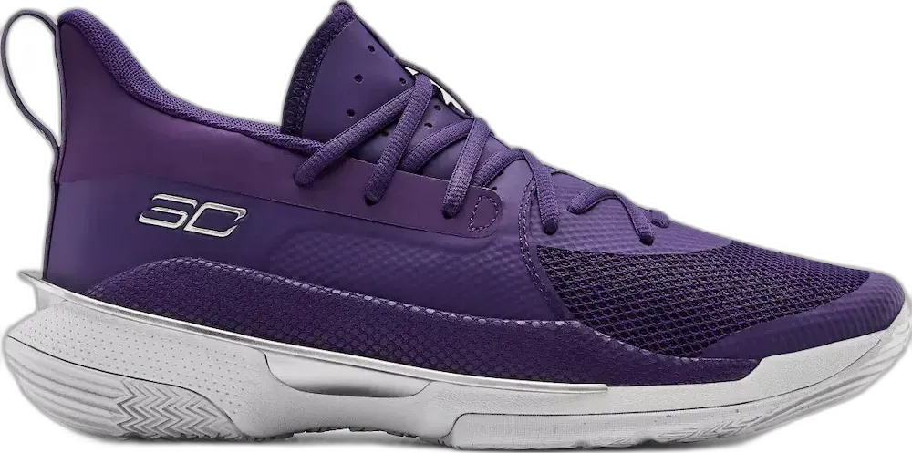  Under Armour Curry 7 Team Purple White