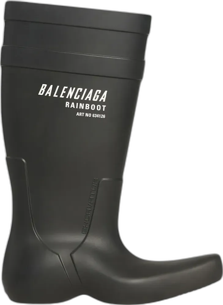 Balenciaga Excavator Boot Black Rubber