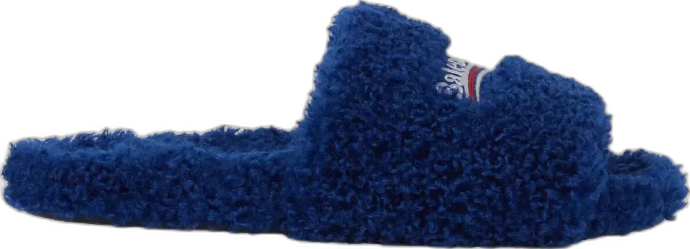 Balenciaga Furry Slide Blue