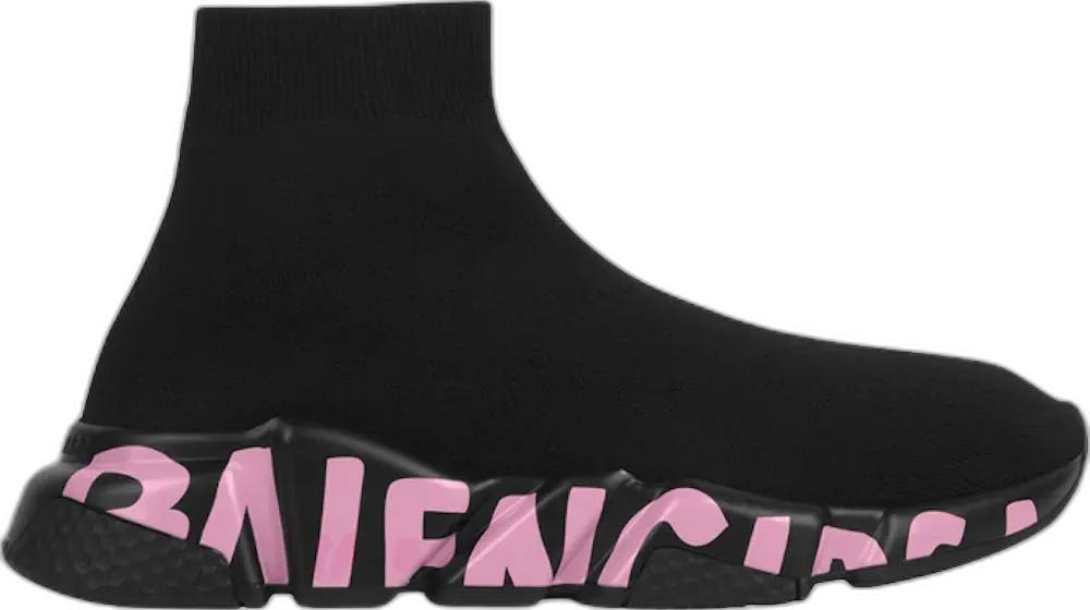 Balenciaga Graffiti Speed Black Pink (Women&#039;s)