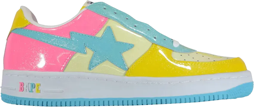  Bapesta FS-001 Low &#039;Crazy Cotton Candy Glitter&#039;