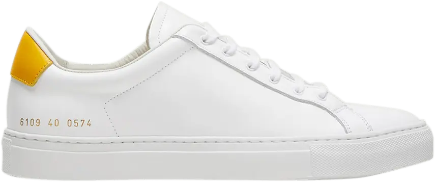  Common Projects Wmns Retro Low &#039;White Yellow&#039;