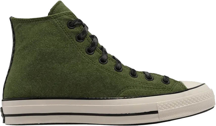  Converse Chuck 70 High Flannel &#039;Green&#039;