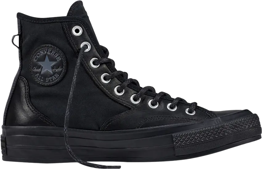  Converse Chuck 70 Hiker Leather Nylon Hi &#039;Black&#039;