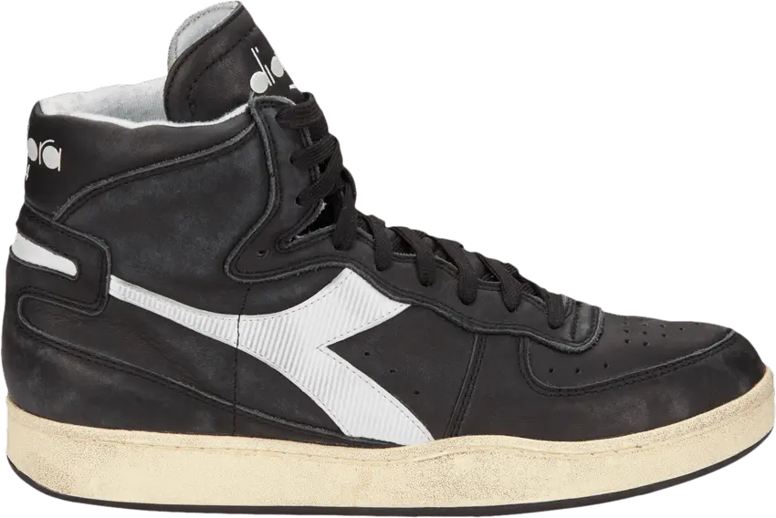 Diadora Mi Basket Used &#039;Black White&#039;