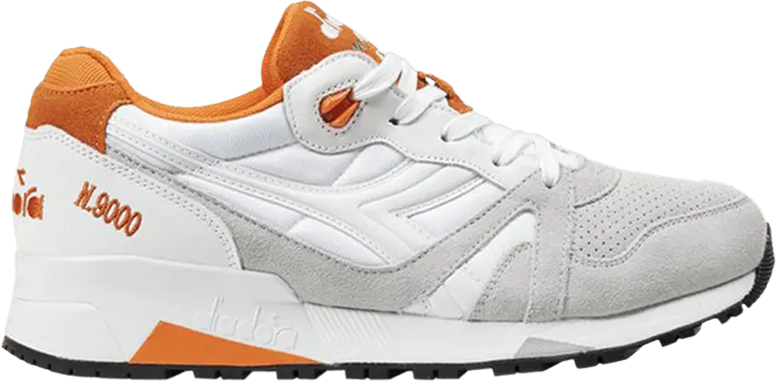  Diadora N9000 Double L &#039;White Orange&#039;