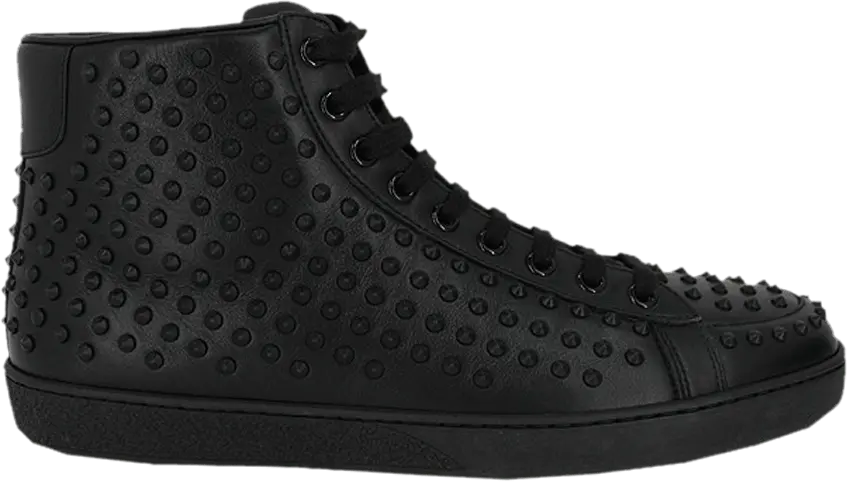  Gucci Brooklyn Leather Studded High &#039;Black&#039;