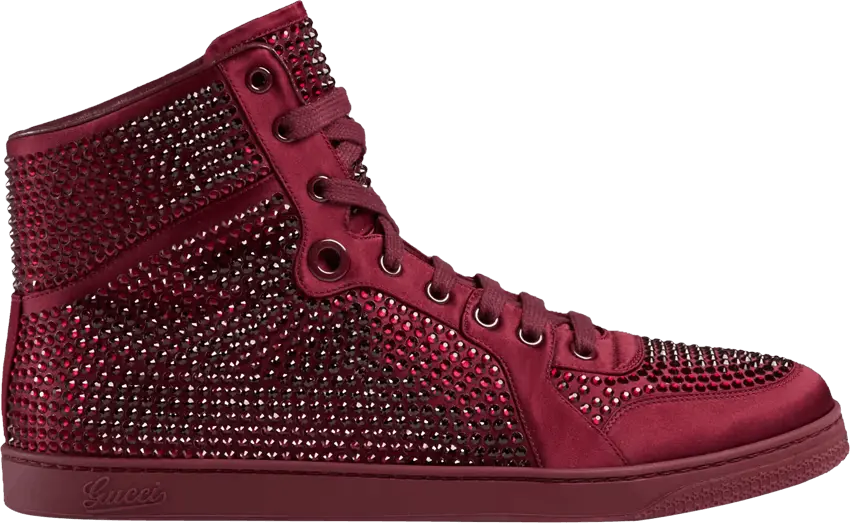  Gucci Coda Signature High &#039;Red Crystal Studs&#039;