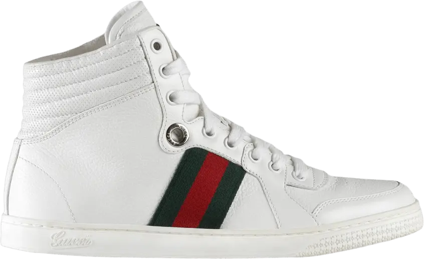  Gucci Coda Web Stripe High &#039;White&#039;
