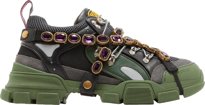  Gucci Flashtrek &#039;Green Crystals&#039;