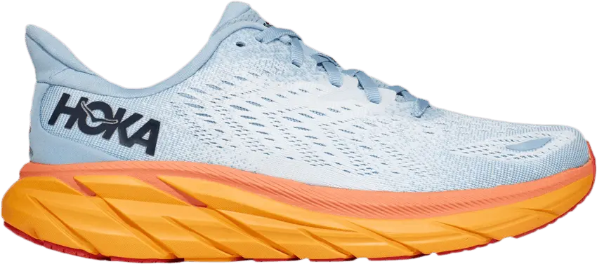  Hoka One One Clifton 8 Summer Song Ice Flow Orange (Women&#039;s)