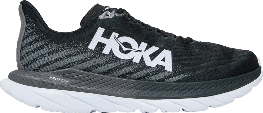 Hoka One One Mach 5 Black Castlerock Grey