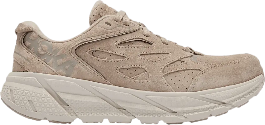 Hoka One One Ora Clifton L Suede Simply Taupe Pumice Stone (All Gender)