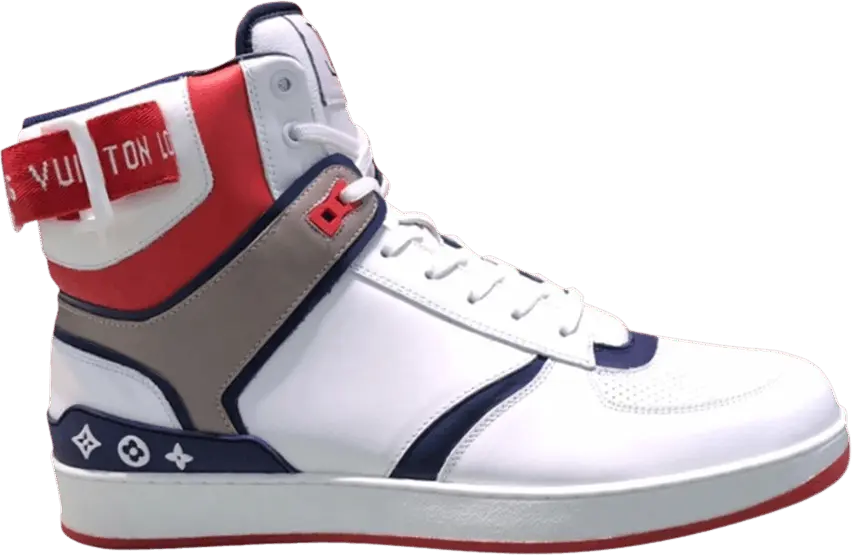  Louis Vuitton Rivoli Sneaker Boot &#039;White Blue Red&#039;