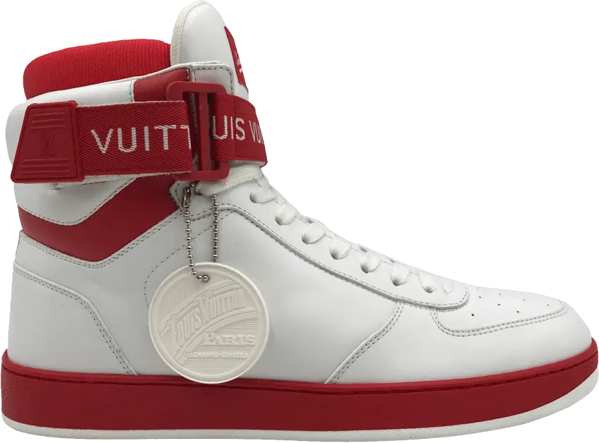  Louis Vuitton Rivoli Sneaker Boot &#039;White Red&#039;