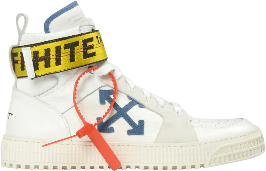 Off-White High Top Sneaker &#039;White Blue&#039;
