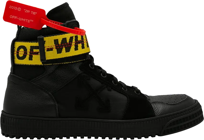  Off-White Industrial Belt High &#039;Black Yellow&#039;