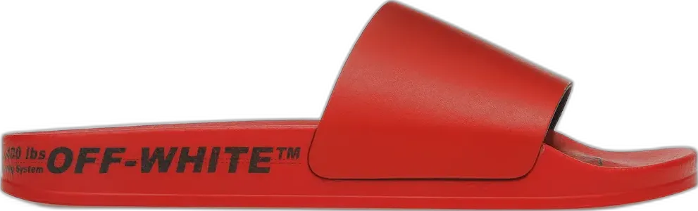 Off-White OFF-WHITE Industrial Belt Slides Red Black