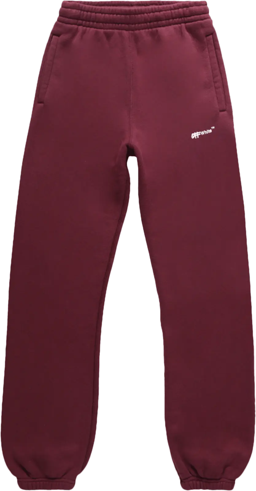  Off-White Logo Printed Sweatpants &#039;Burgundy/White&#039;