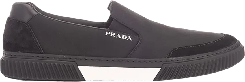 Prada Leather Slip-On &#039;Black&#039;