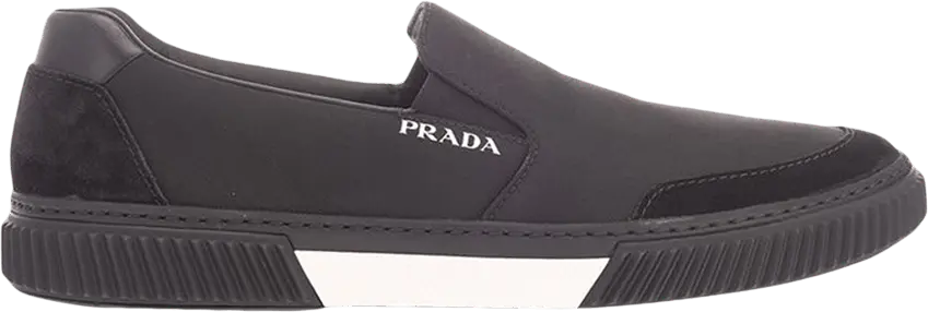  Prada Leather Slip-On &#039;Black&#039;