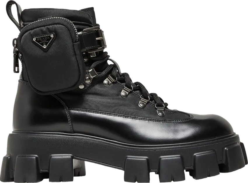  Prada Monolith Boot Brushed Rois &#039;Black&#039;