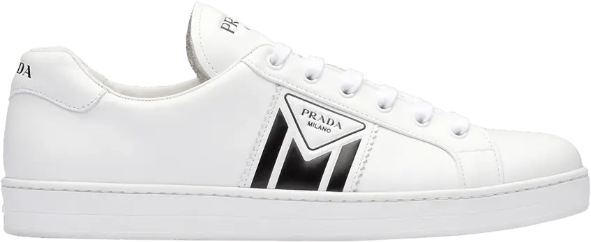 Prada New Avenue Leather Low &#039;White Black&#039;