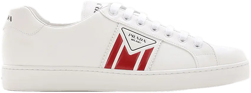  Prada New Avenue Leather Low &#039;White Red&#039;
