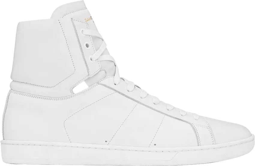  Saint Laurent Signature Court Classic SL/01H High Top Sneaker &#039;Wolly White&#039;